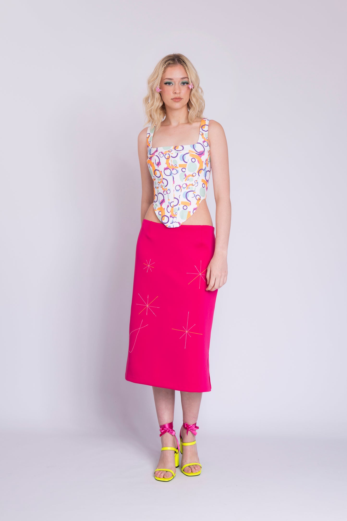 MIDI ME SKIRT - ROSA