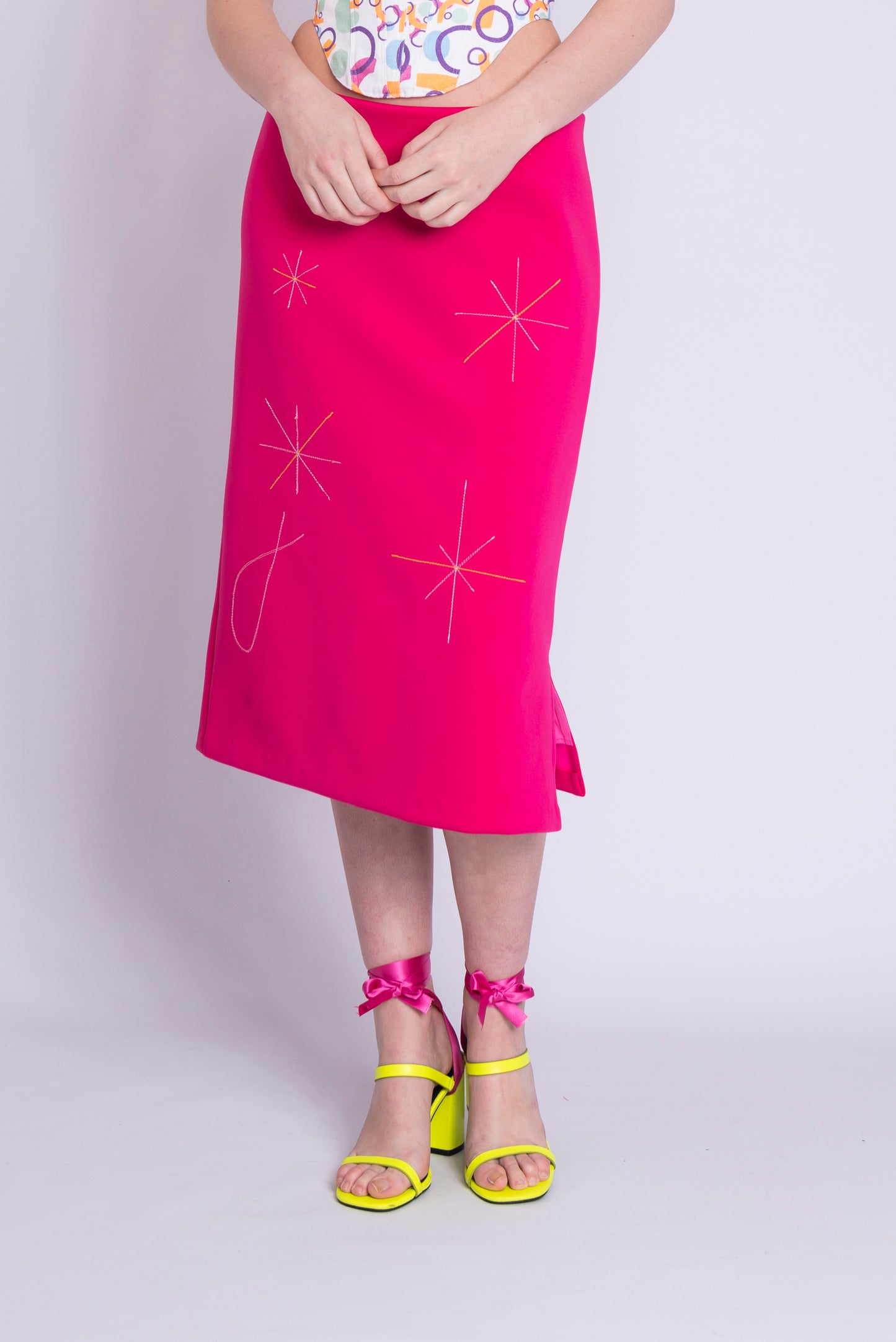 MIDI ME SKIRT - ROSA