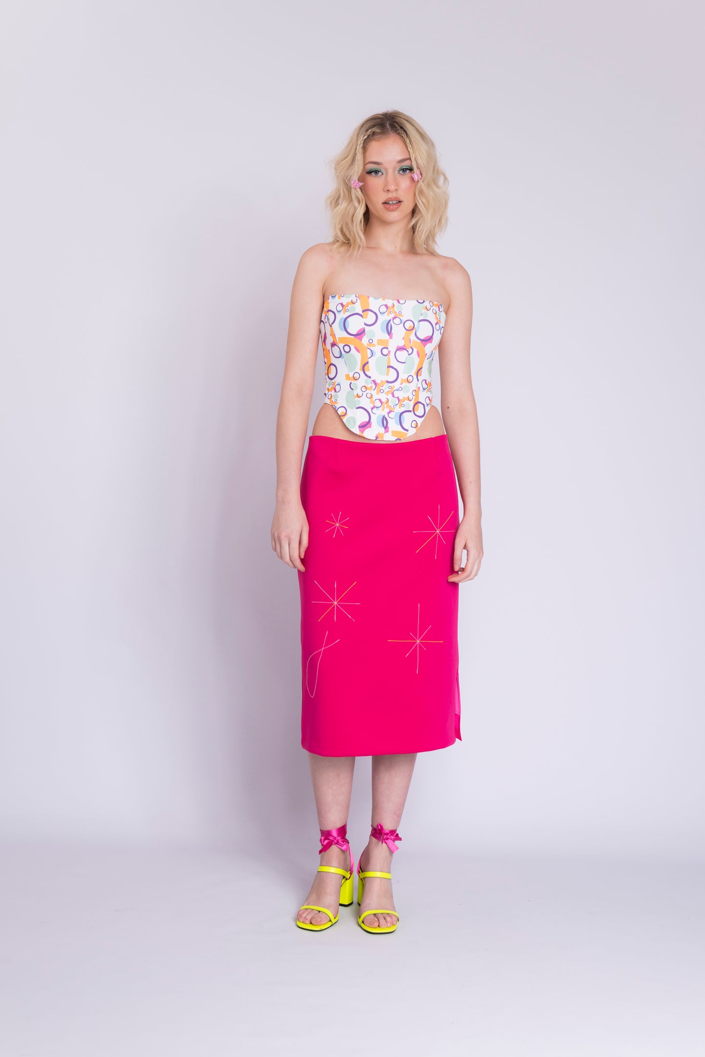 MIDI ME SKIRT - ROSA