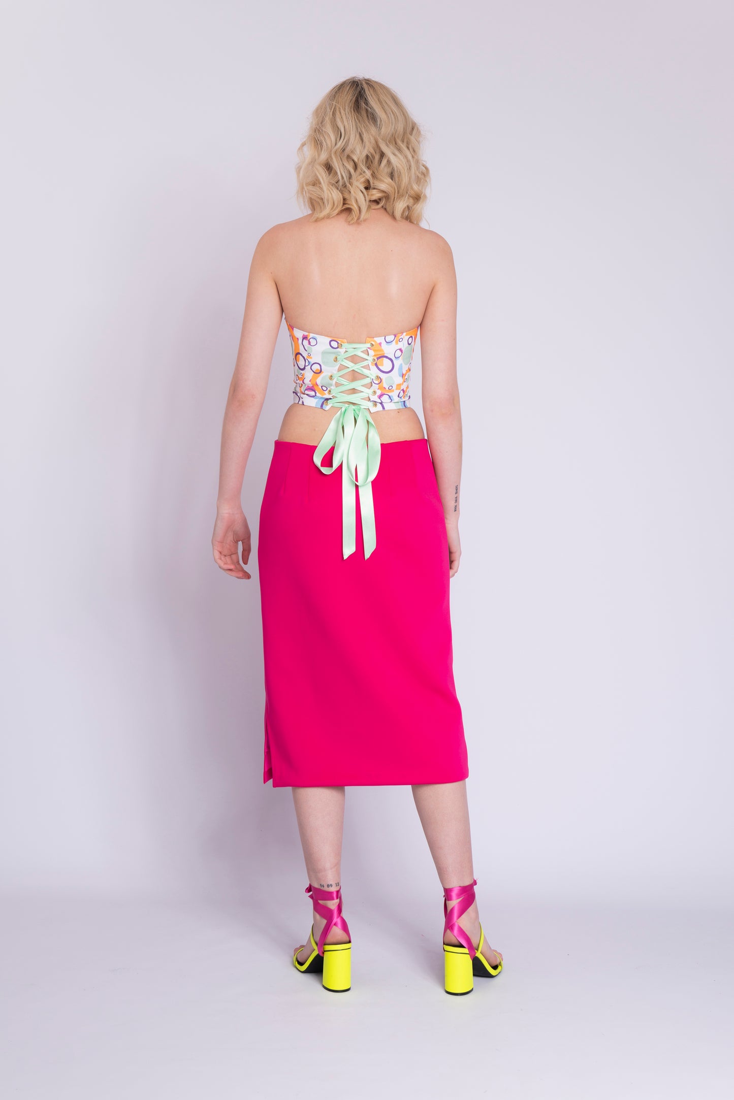 POPPY STRAPLESS CORSET-WILDFLOWER