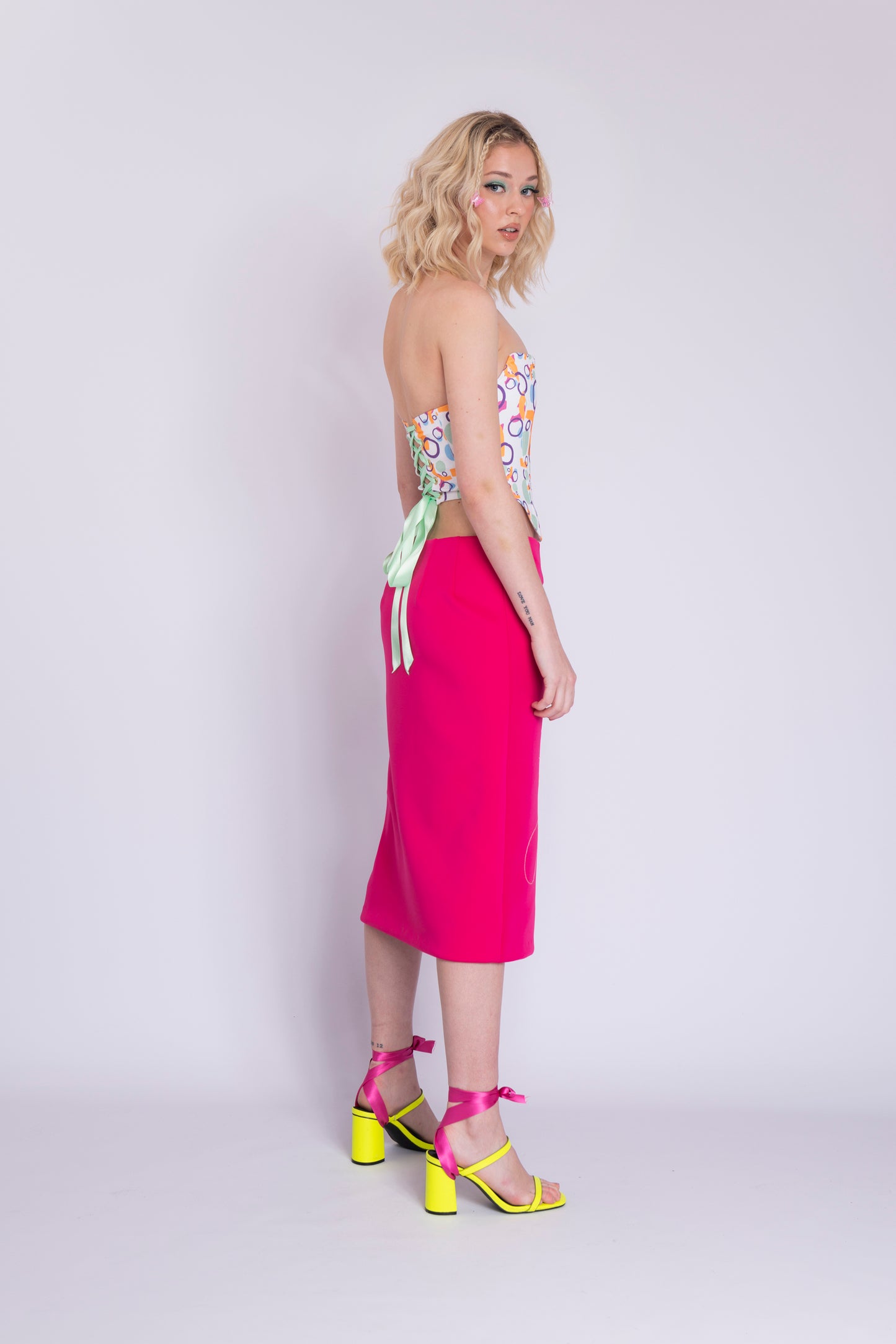 MIDI ME SKIRT - ROSA