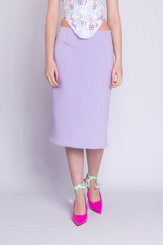 MIDI ME SKIRT - VIOLA